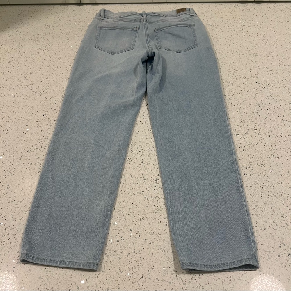 JORDACHE Boho Boyfriend Fit Daisy Jeans Yellow White Floral Light Blue Size 4 - Picture 15 of 16